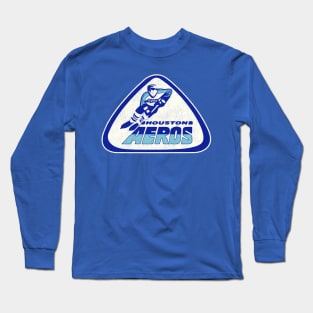 Defunct Houston Aeros Hockey Team Long Sleeve T-Shirt